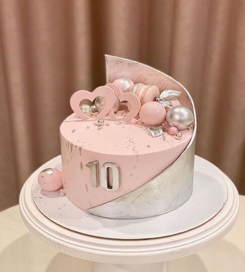 Торт на Розовую свадьбу №191660