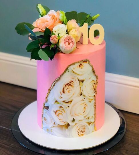 Торт на Розовую свадьбу №191665