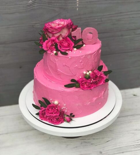 Торт на Розовую свадьбу №191669