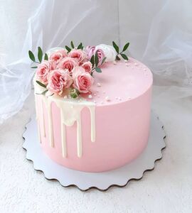 Торт на Розовую свадьбу №191670