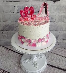 Торт на Розовую свадьбу №191671