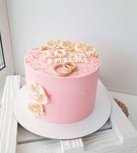 Торт на Розовую свадьбу №191677