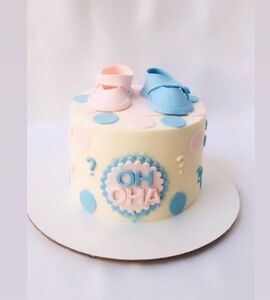 Торт розово-голубой №142708