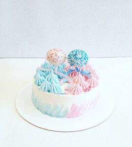 Торт розово-голубой №142709