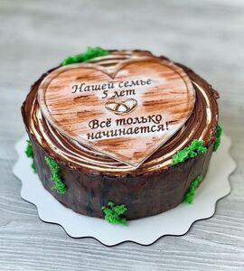 Торт на Деревянную свадьбу №191153