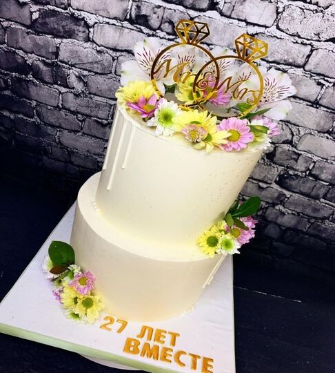 Торт на 27 лет свадьбы №193306