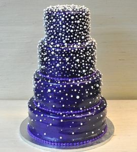 Свадебный торт с жемчугом №132008