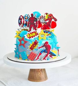 Торт на 5 лет мальчику супергерои №236041
