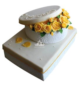 Торт Шкатулка с цветами