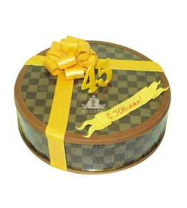 Торт в виде подарочной коробки