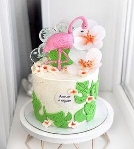 Торт на 4 года девочке Фламинго №235779