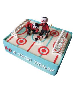 Торт хоккейная коробка