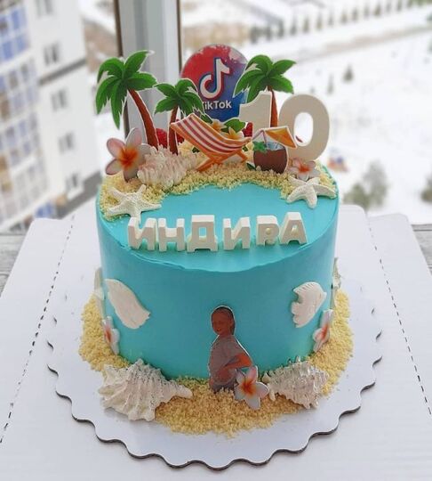 Торт с пальмами №167407