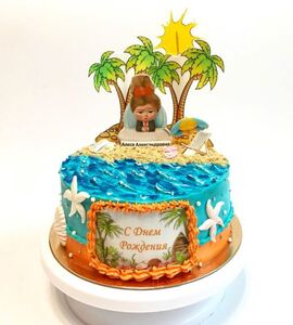 Торт с пальмами №167423