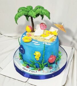 Торт с пальмами №167431