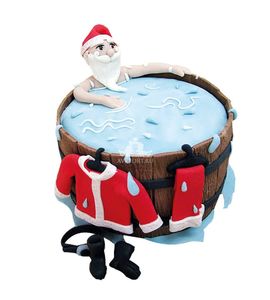 Торт Дед Мороз в бане