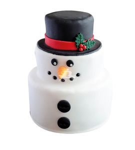 Торт Снеговик в шляпе