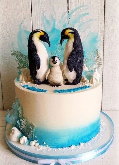 Торт Семья пингвинов