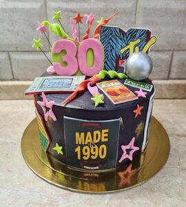Торт 30 лет в стиле 90-х №474923