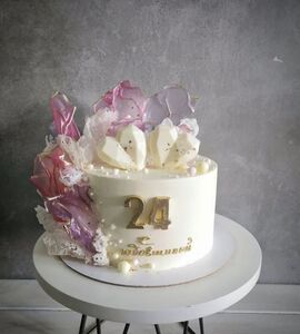 Торт на 24 года свадьбы №193002