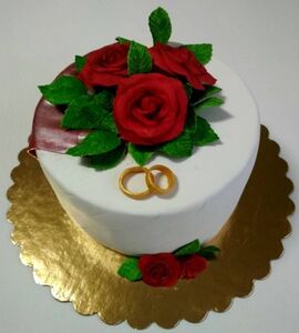 Торт на 24 года свадьбы №193005