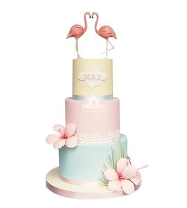 Свадебный торт Фламинго