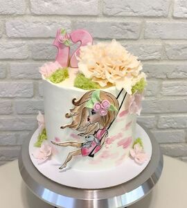Торт девочке с цветами №134404