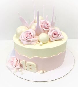 Торт девочке с цветами №134405