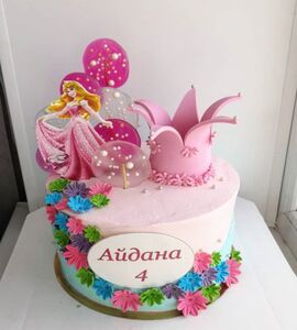Торт девочке с цветами №134406