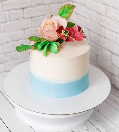 Торт девочке с цветами №134410