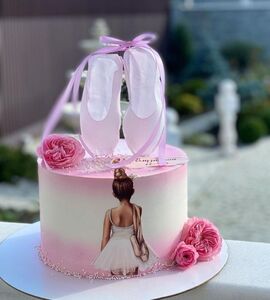 Торт девочке с цветами №134415