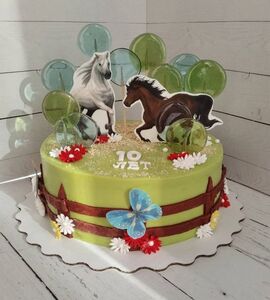 Торт девочке с цветами №134423