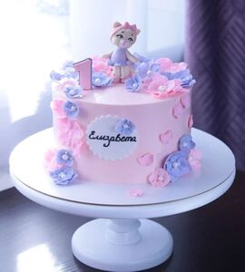 Торт девочке с цветами №134426