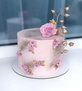 Торт девочке с цветами №134429