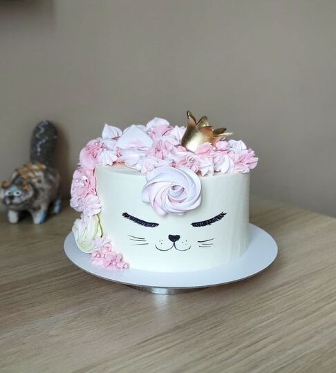 Торт девочке с цветами №134434