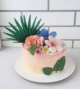 Торт девочке с цветами №134435