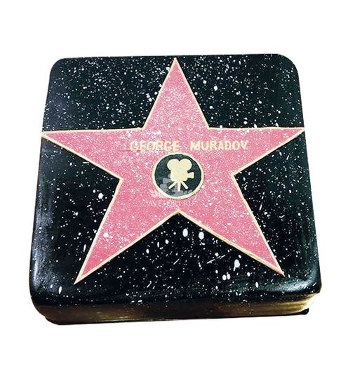 Торт в виде плиты Звезда славы