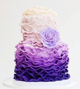 Свадебный торт с рюшами №131915