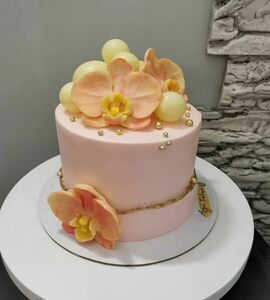 Торт с орхидеями №505701