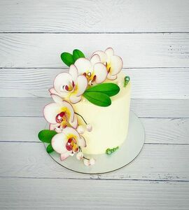 Торт с орхидеями №505705