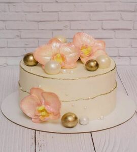 Торт с орхидеями №505720
