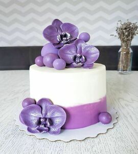 Торт с орхидеями №505729