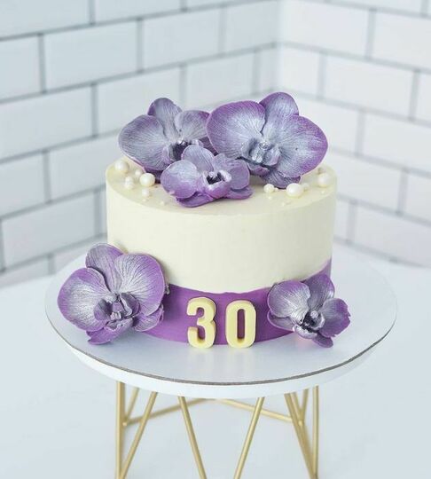 Торт с орхидеями №505744