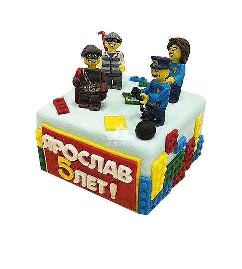 Торт Лего полиция и грабители