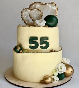 Торт на 55 лет свадьбы №195702