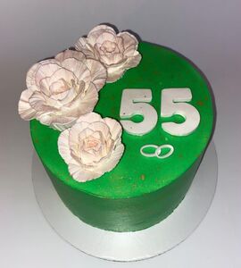 Торт на 55 лет свадьбы №195704