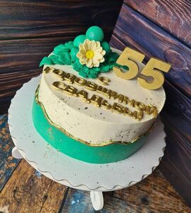 Торт на 55 лет свадьбы №195714