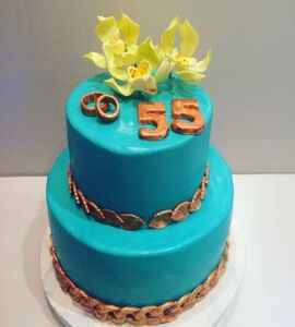 Торт на 55 лет свадьбы №195722