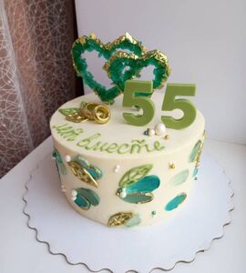 Торт на 55 лет свадьбы №195726
