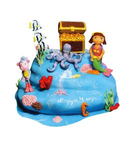 Торт Даша в подводном мире